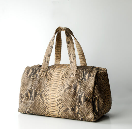 adventure weekend taske python skind - cognac - kundalini
