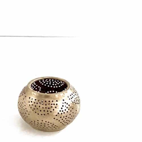 Fyrfadsstage Bougie 1001 Nat - Ø10 x H7 cm - messing