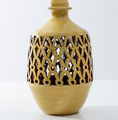 håndlavet keramik lampefod