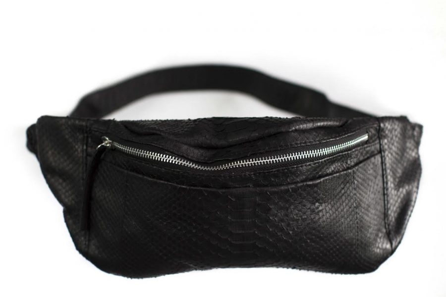 Crossbody taske python skind - kundalini festive bum bag