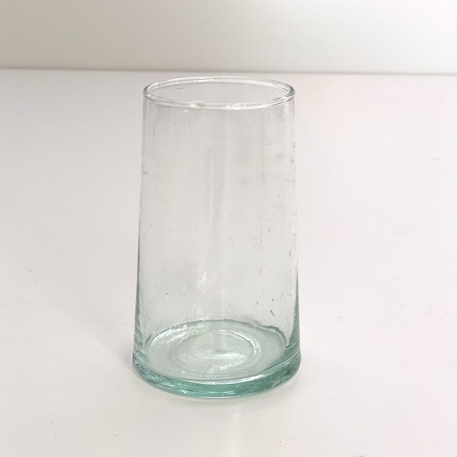 mundblæst genbrugs glas