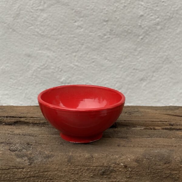 Håndlavet Keramik andalucia skål rød L