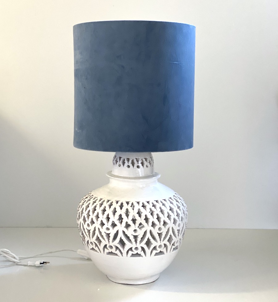 keramik andalucia lampe med mønster