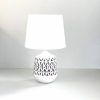 Calada bordlampe hvid - unika mønster - keramik - H35 - Image 3