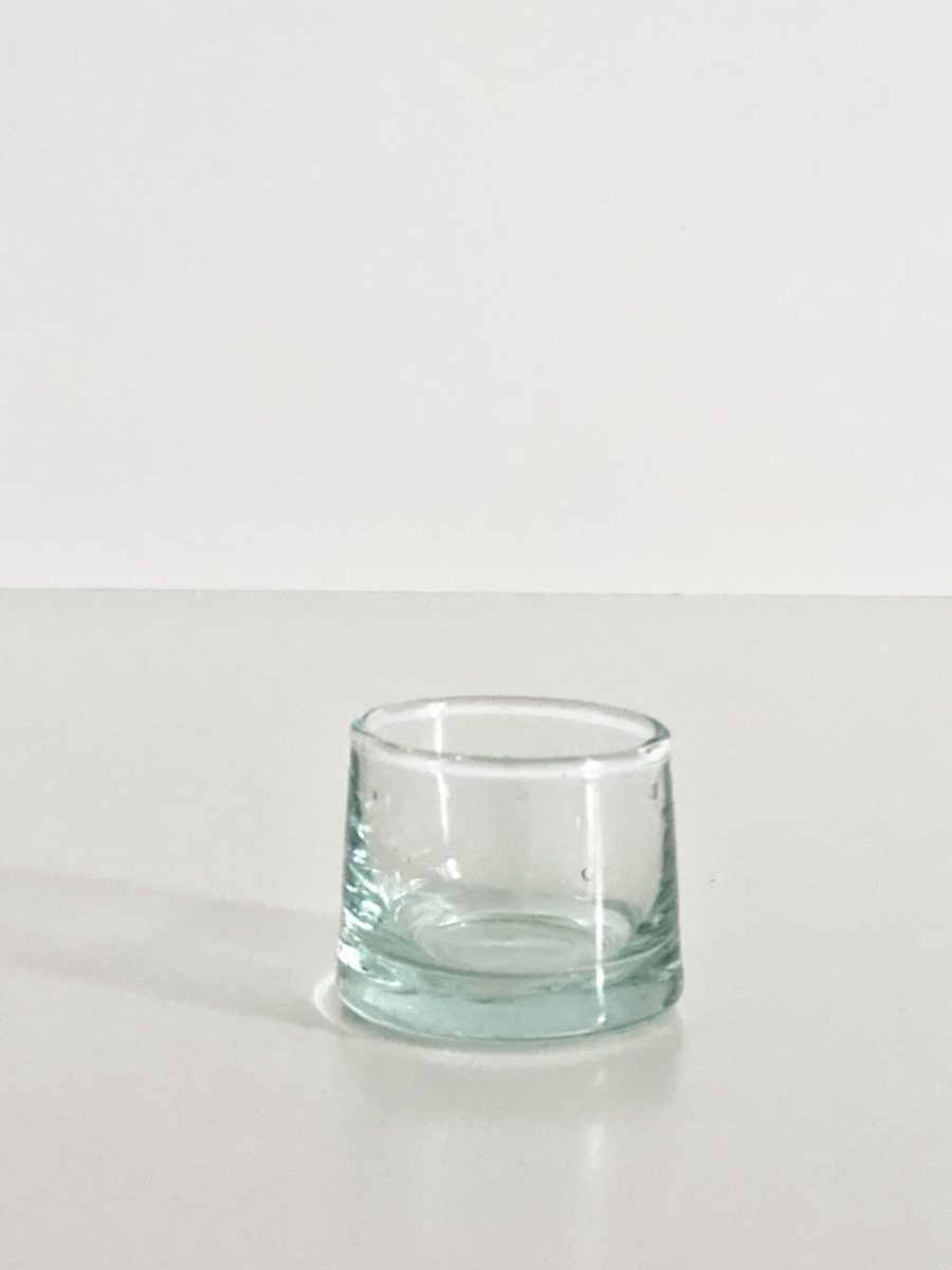 le verre snaps og vandglas fyrfadssstage