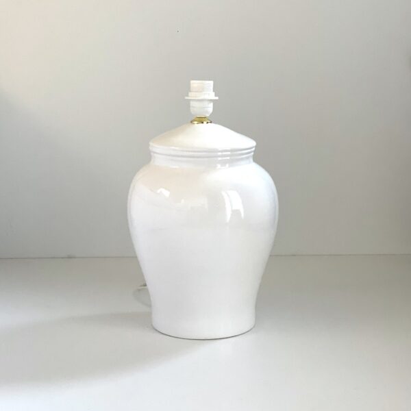 hvid lampefod i keramik