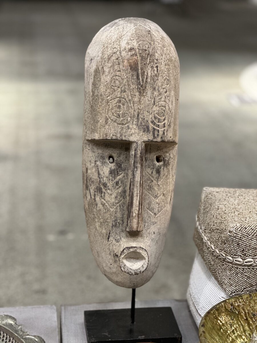 Træskulptur - The Sumba Mask H65 cm - Lys