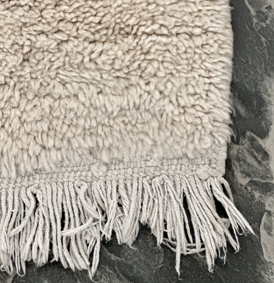 Beni Ouarain tæppe løber 80 x 270 cm råhvid - vintage - Image 3