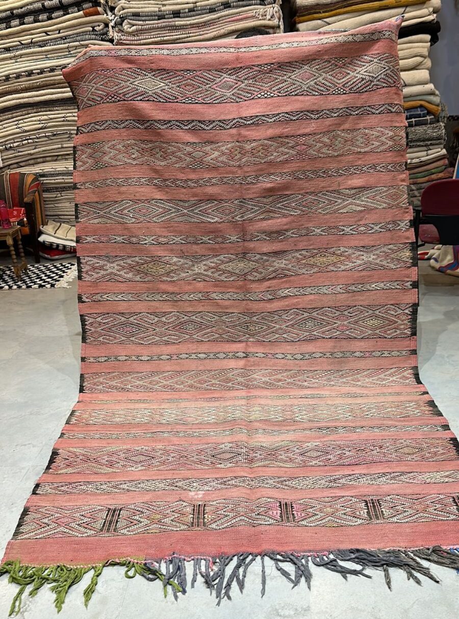 Zemmour kelim gulvtæppe 300 x 175 cm - vintage