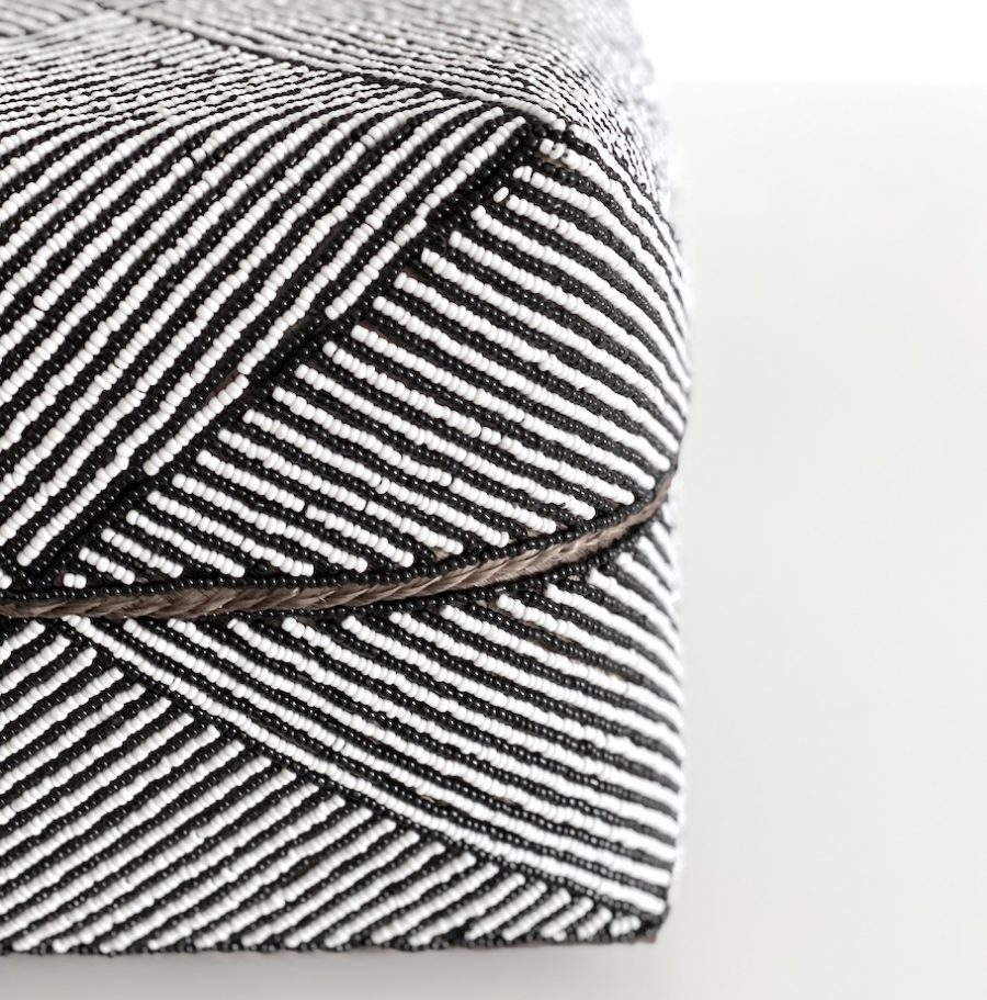 Bali perleæske - zebra sort og hvid - H15 - Image 2