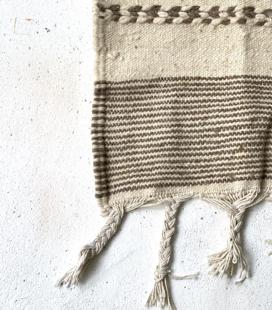 Zanafi Kilim gulvtæppe 150 x 100 cm creme / brun - assorterede detaljer - Image 3