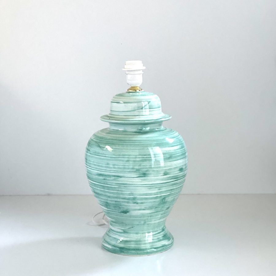 Triticum bordlampe mintgrøn - Keramik - H47