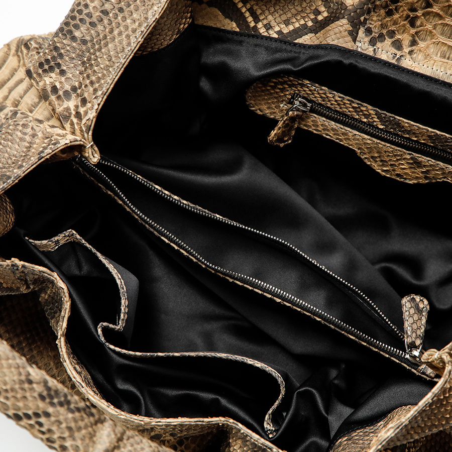 Rapsody taske python skind inside - kundalini