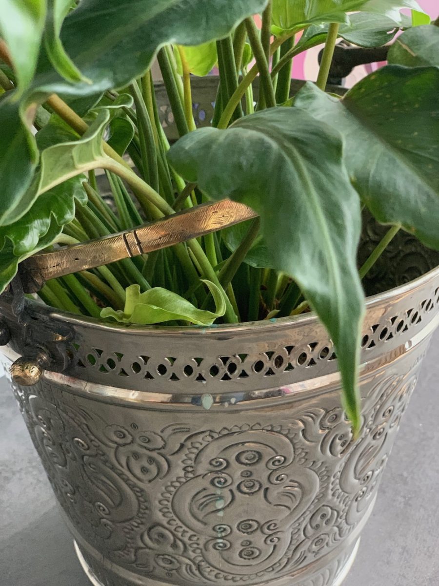 Vintage Hammam spand - Urtepotteskjuler - H30