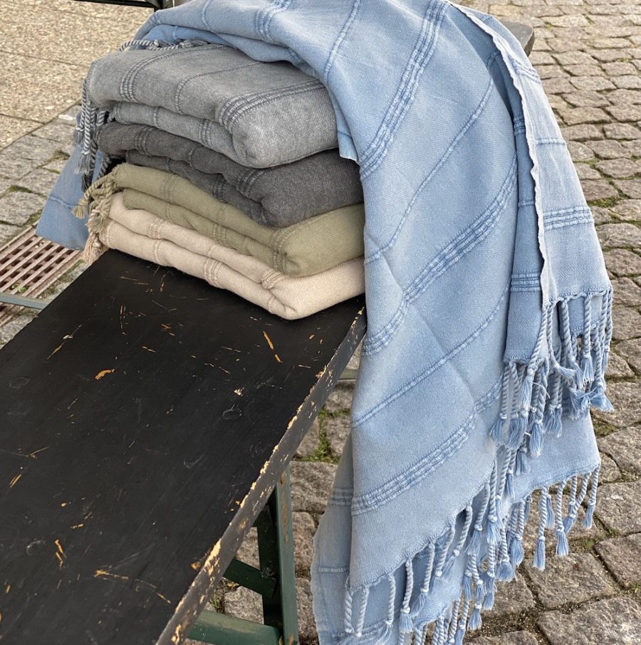 Hammam bade håndklæde - Stone wash koks grå - Image 2