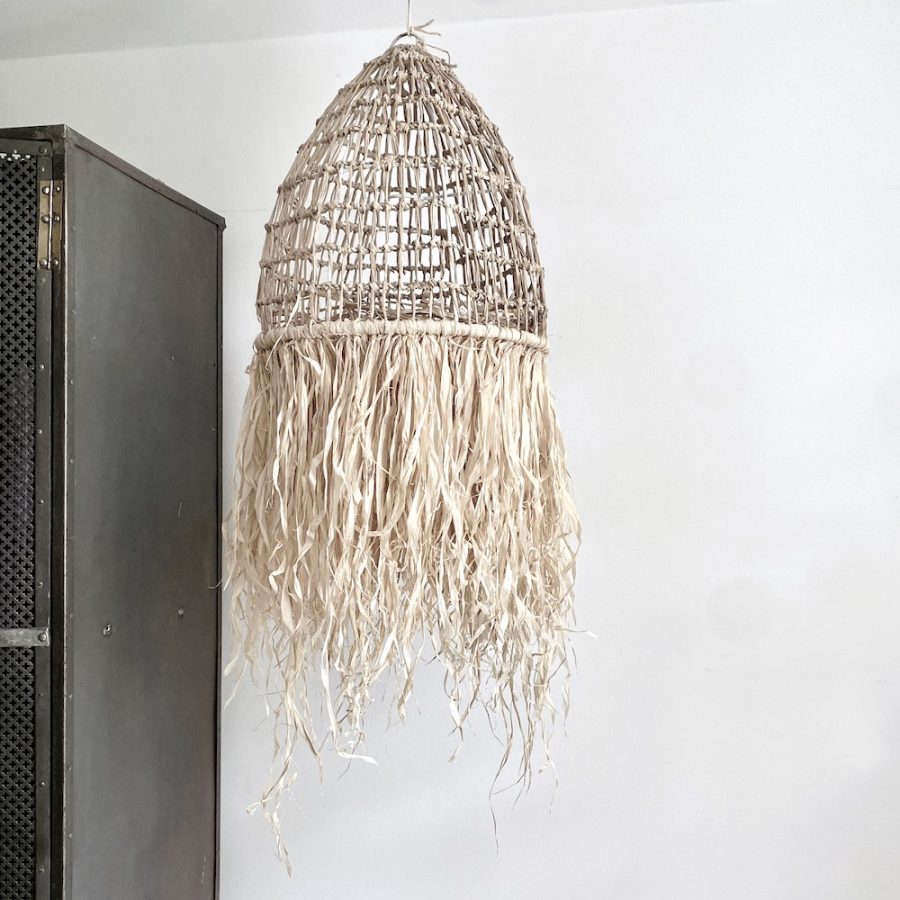 Kurvelampe rumbai boho - Bali - Ø40