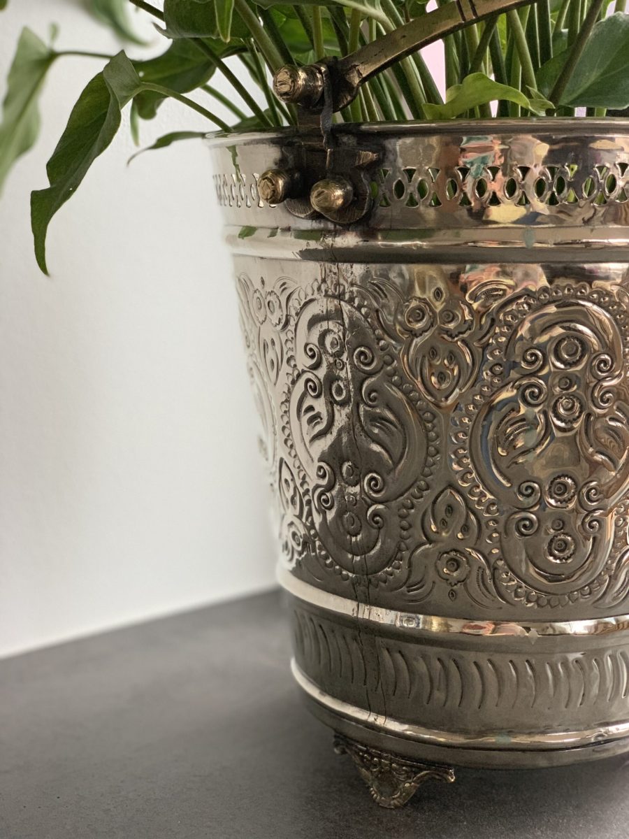 Vintage Hammam spand - Urtepotteskjuler - H30 - Image 6