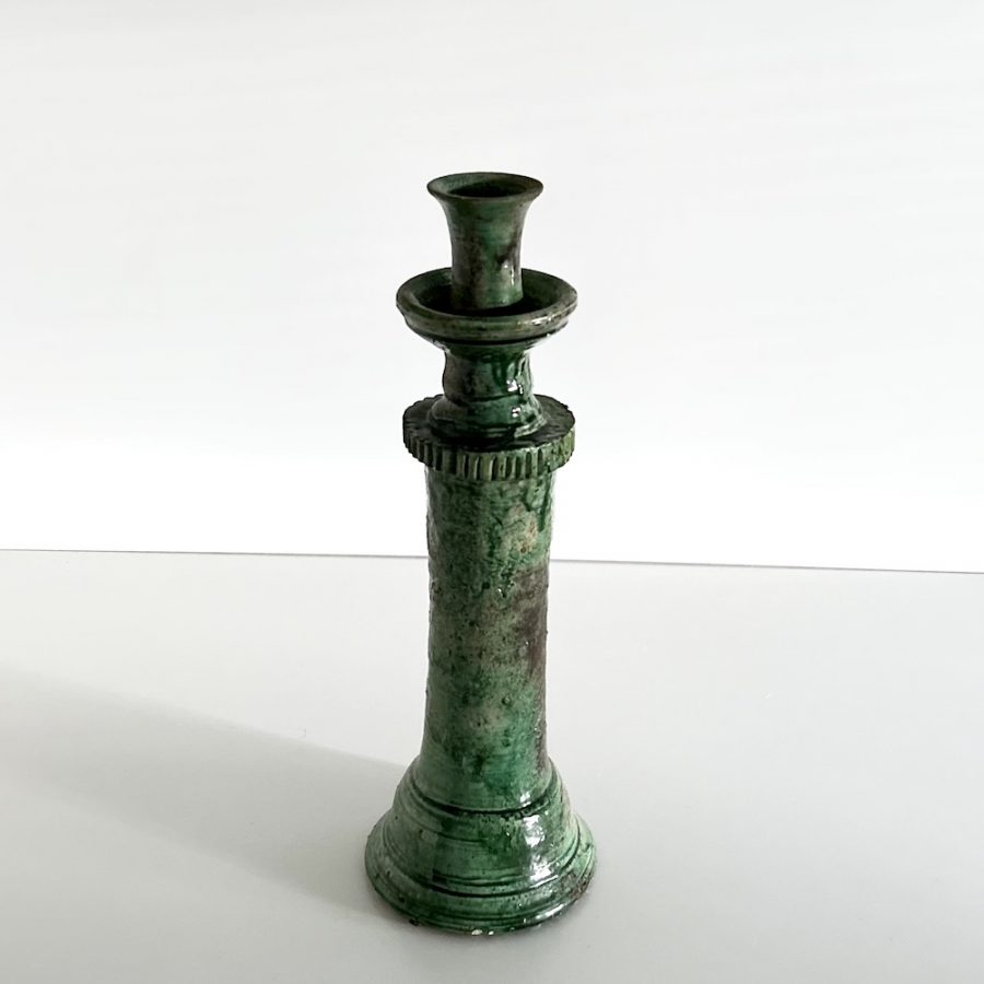 Lysestage Le Village Tower - Grøn H40 cm