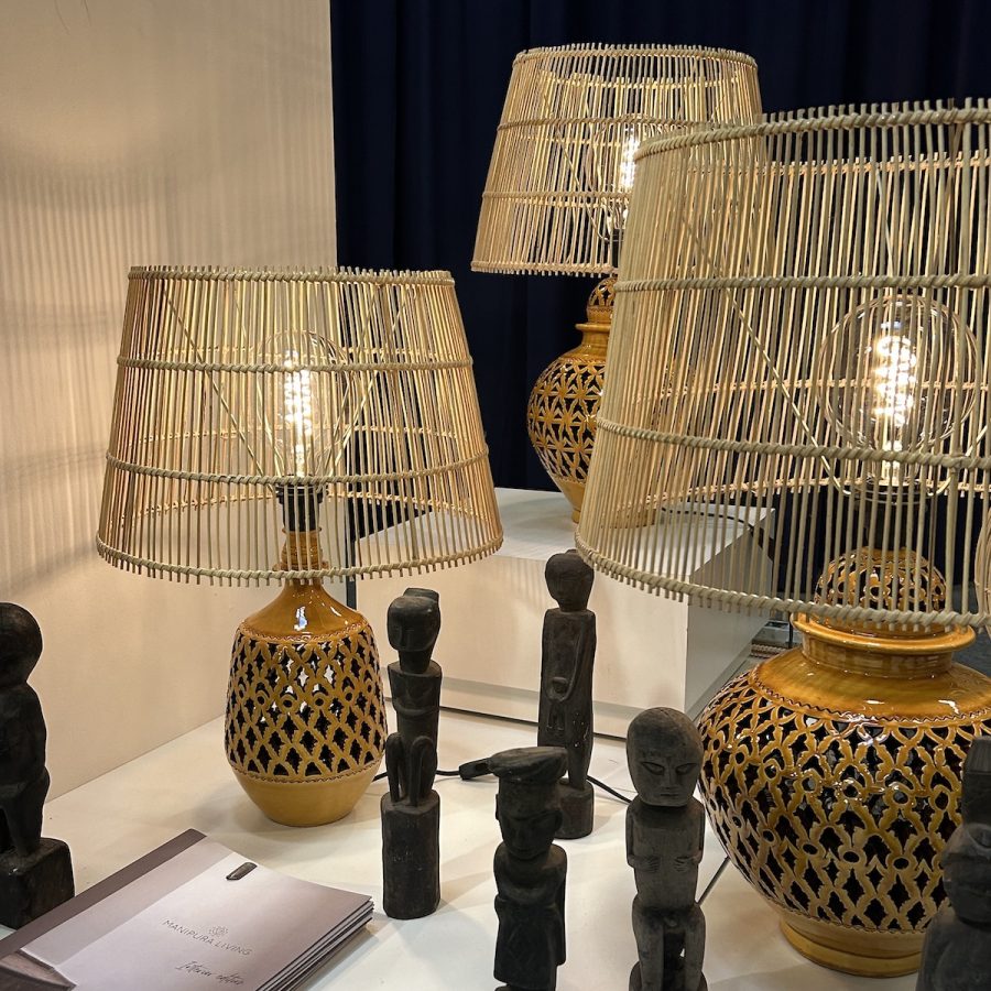 Rattan lampeskærm H25 x Ø40 cm