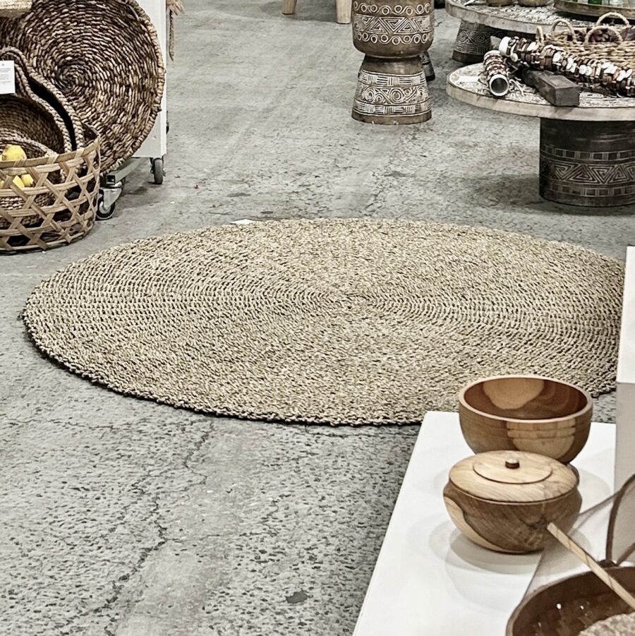 Jute Seagrass måtte / gulvtæppe Ø150 cm