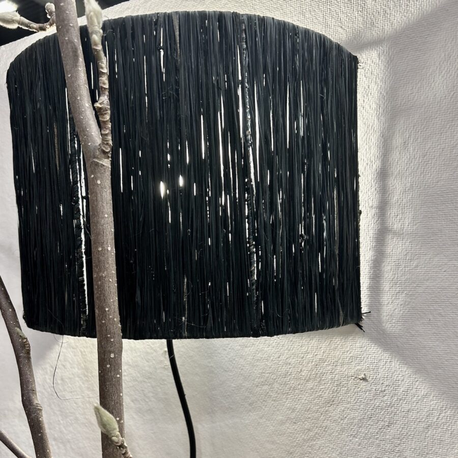 Palm væglampe H30 cm sort