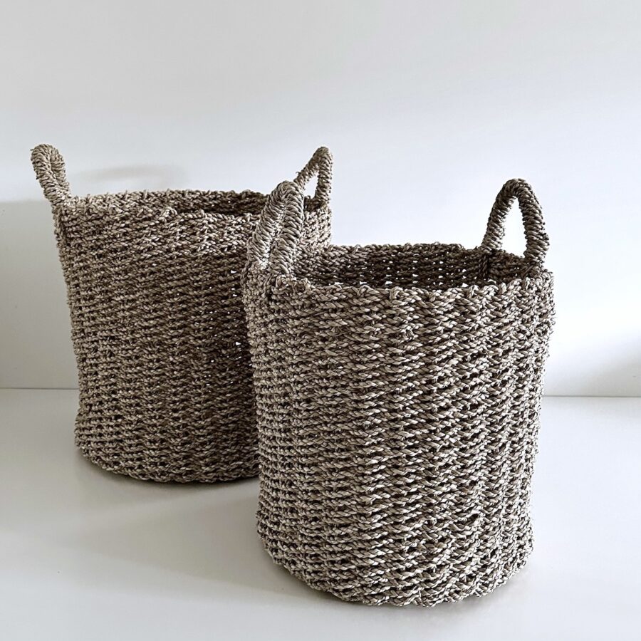 Seagrass kurv - sæt m/2 str