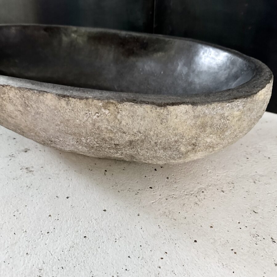 Riverstone håndvask fra Bali - XL 64 x 37 cm - Image 3