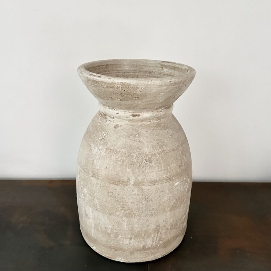 Terracotta krukke H40 cm - Classic creme