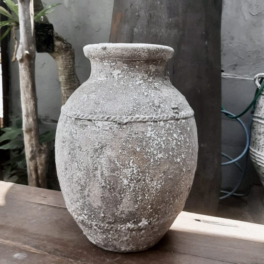Terracotta krukke H45 cm - rustic tones