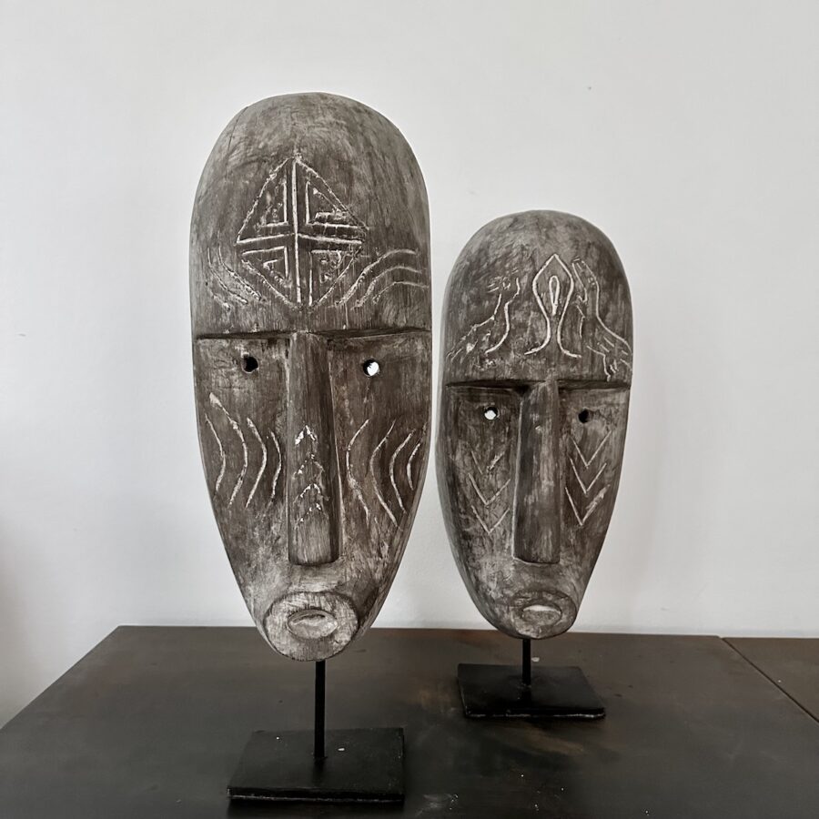 Statue - The Sumba Mask H50 cm - Mørk