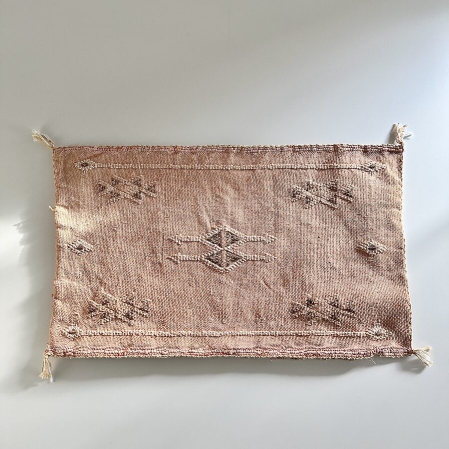Pudebetræk Sabra kaktussilke - mandarin - 50 x 30 cm