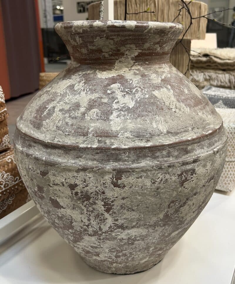 Terracotta krukke H50 cm - meleret - Billede 5