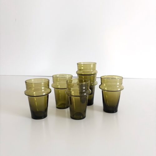 Glas - Marrakesh Oliven Lille H10,5 cm - 6 stk