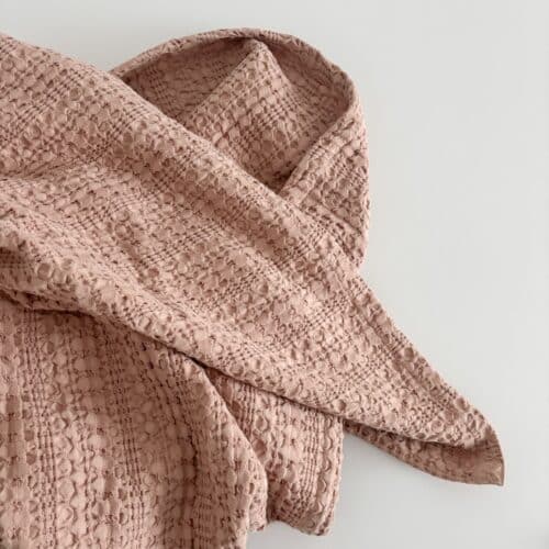 Plaid - Crochet Brun pudder 130 x 180 cm
