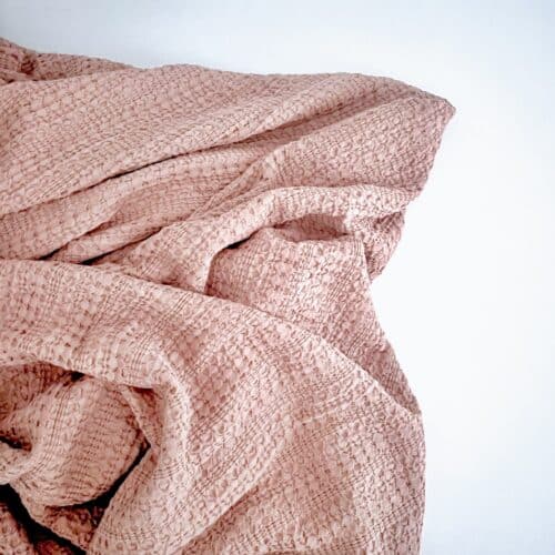 Sengetæppe - Crochet Brun pudder 260 x 260 cm