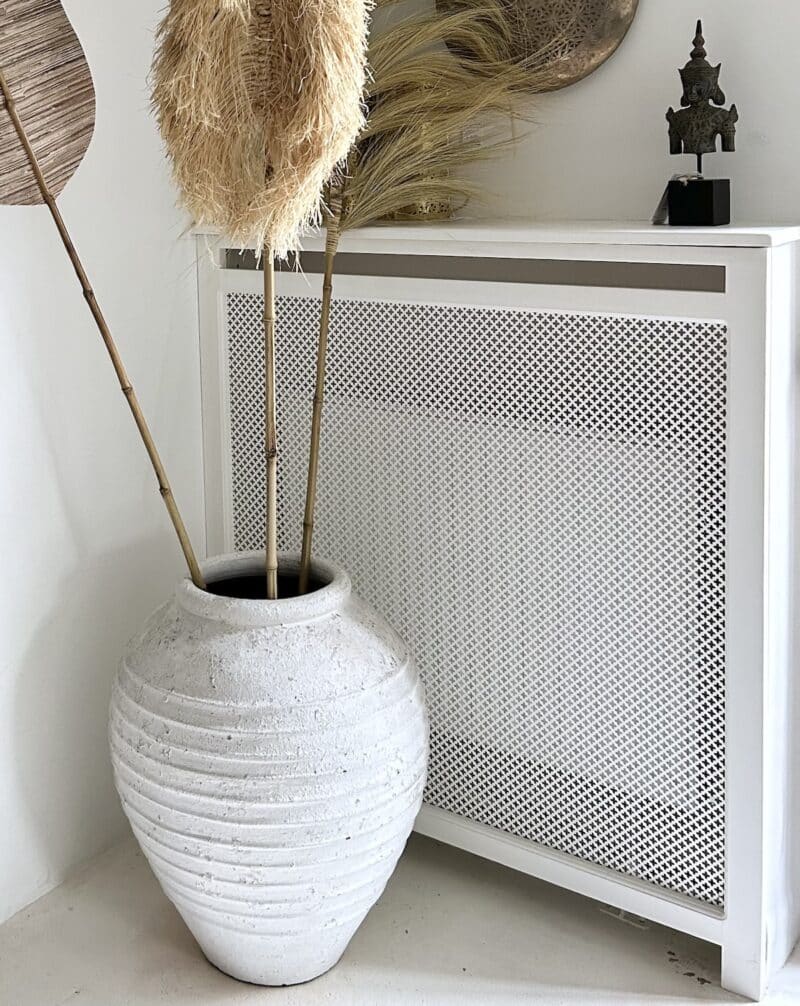 Stor Bali Terracotta gulv krukke - hvid H65 cm - Billede 2