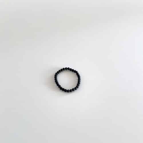 Lava elastik armbånd - 6mm sten sæt/3 str