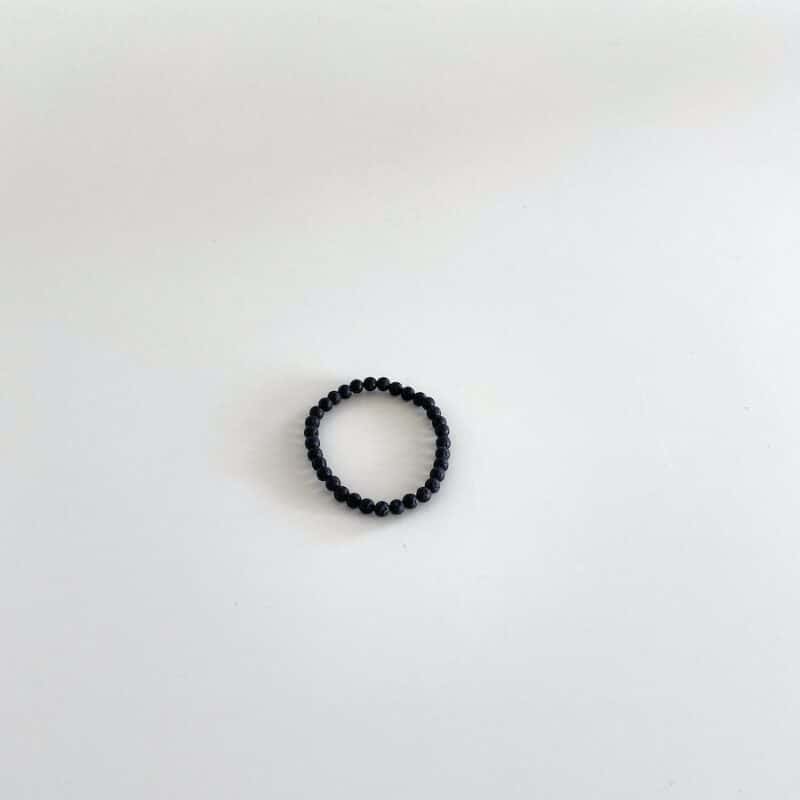 Lava elastik armbånd - 6mm sten sæt/3 str