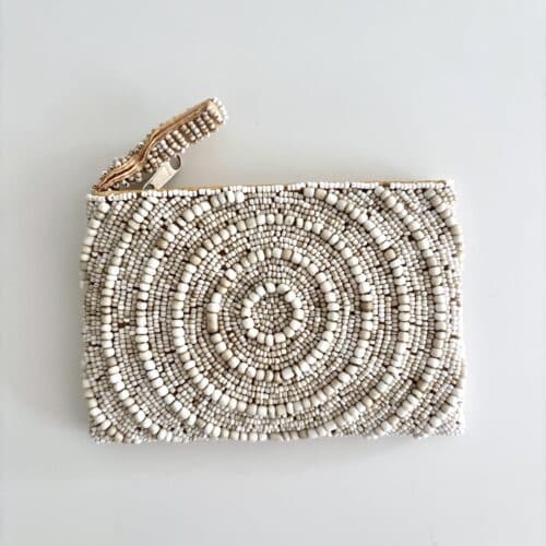 Bali perlepung med lynlås - Cirkulært mønster