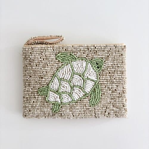 Bali perlepung med lynlås - Skildpadde