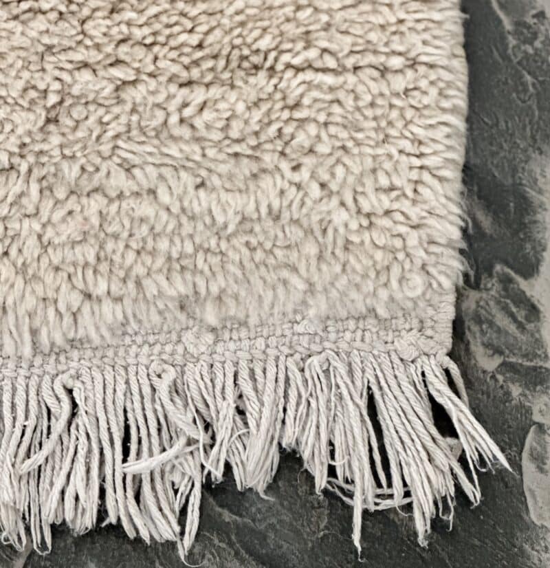 Beni Ouarain tæppe løber 80 x 270 cm råhvid - vintage - Billede 3