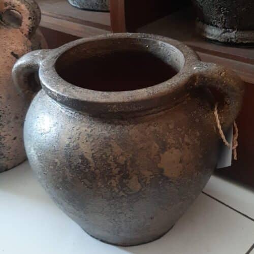 Terracotta krukke 2 Ears H25 cm - Brun