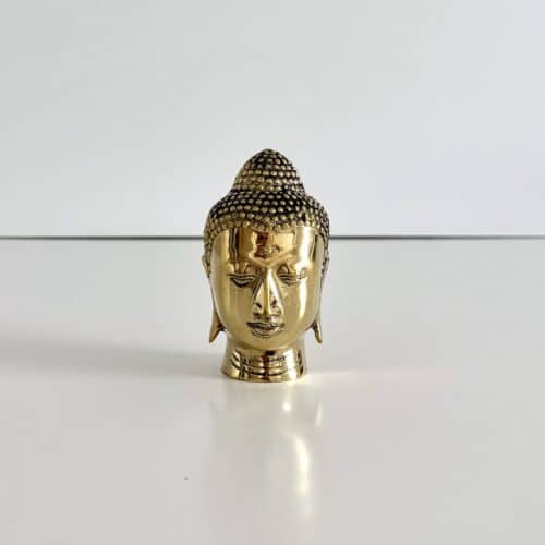 Buddha head H10 cm - guld