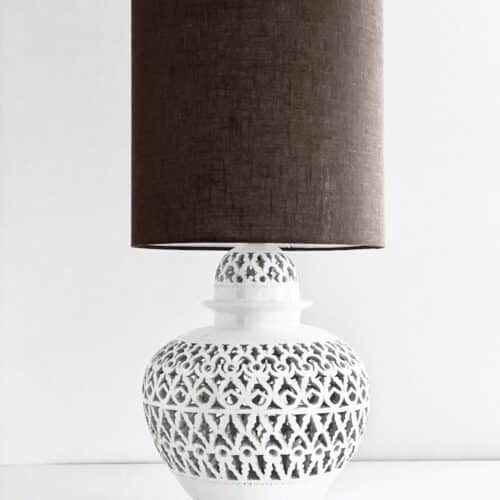 Calada globe grande bordlampe - unika mønster - Keramik - H50