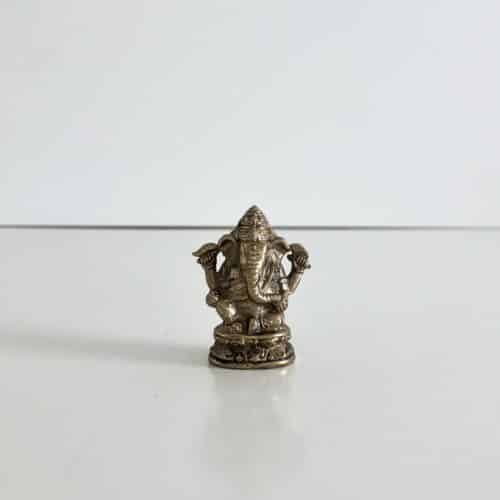 Ganesha statue - Lille H7 cm guld