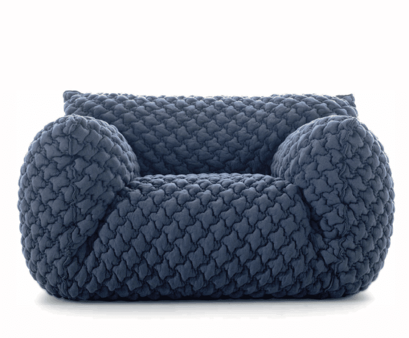bred LOVE chair lænestol blå pavla navone