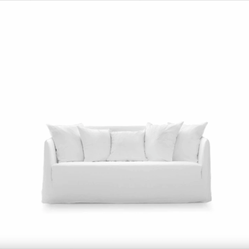 Gervasoni sofa - Ghost L180 cm - Lino Bianco