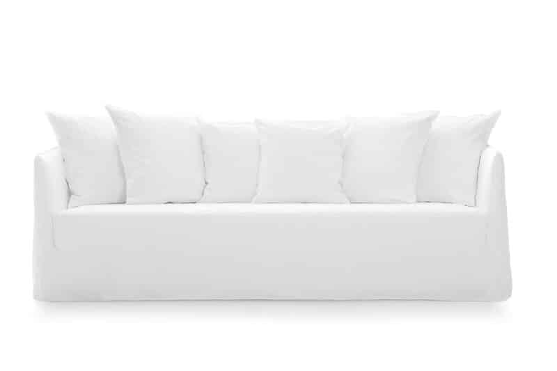Gervasoni sofa Ghost L220 cm - Lino Bianco