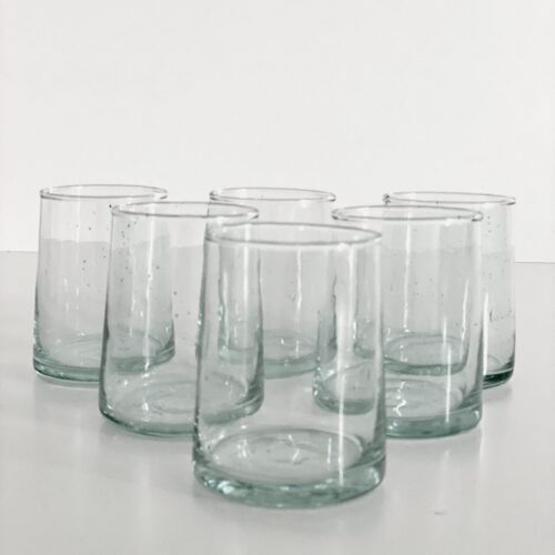 Glas - Fez Klar H9 cm (M) - 6 stk