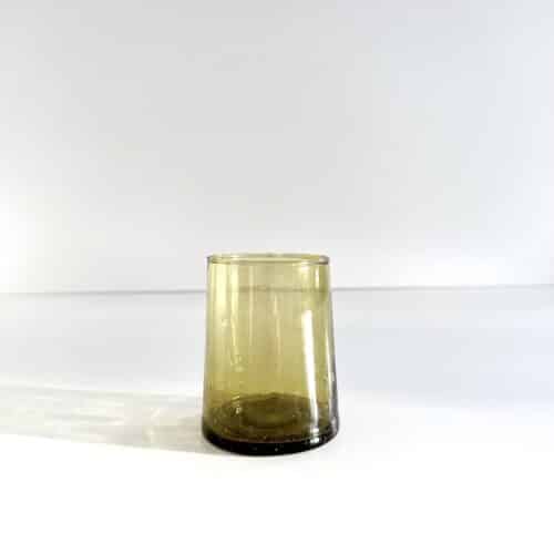 Glas Fez Oliven H9 cm (M)